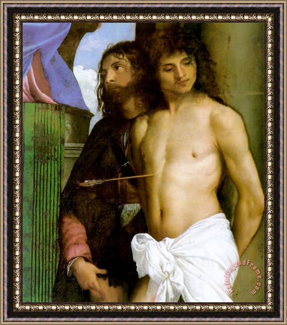Titian Saint Mark Enthroned [detail 1] Framed Painting